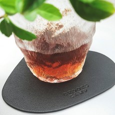 브룩스캠프 가죽 코스터 컵 받침 컵 코스터 티 코스트 컵 받침대 찻잔받침 코스타 매트 감성 캠핑 소품 용품 갬성 리뷰후기