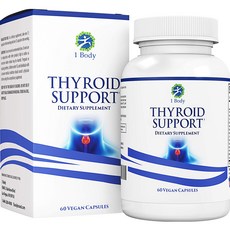 Thyroid Suort 요오드 갑상선 에너지 포커스 포뮬러 채식 및 비 GMO 비타민 B12 복합체 아연 셀레늄 아슈와간다 구리 갑상선 르몬 기능 지원 리뷰후기