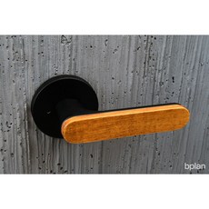 방문손잡이 방문고리 방문도어록 문고리 B-5001-우드 화이트/블랙