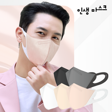 새부리형 귀편한 민트 인생마스크 숨편한 중형 일회용 100매 중형(M) 블러쉬베이지 1개입