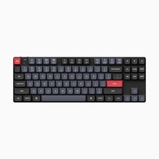 키크론 K1 PRO 로우프로파일 RGB 기계식 핫스왑 갈축 무선 커스텀 키보드, 적축,