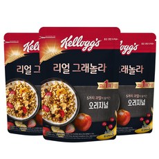 어쩌면 마지막기회  그래놀라 베스트상품_켈로그 리얼 그래놀라 시리얼 오리지널, 400g, 3개