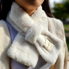 별빛별하 (1+1) 따숩다 토끼털 방한 머플러 목도리