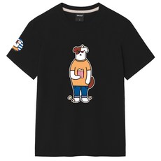 옥스타 남녀공용 팝콘 브로독 반팔티 리뷰후기