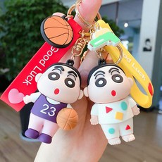짱구키링 이니셜 실니콘 키링/열쇠고리 자동차 키홀더 캐릭터 리뷰후기