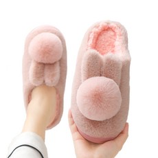 김엔강 귀여운 레빗 털실내화