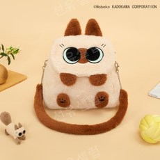 샴 고양이 봉제 인형 가방 크로스백