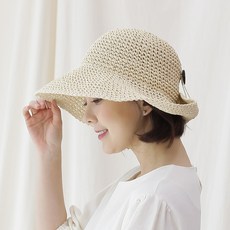 Hearts rice 루루백 몰디브 버킷햇 데일리 여름 밀짚 모자 넓은챙 와이어 비치 여성 썬캡 리뷰후기