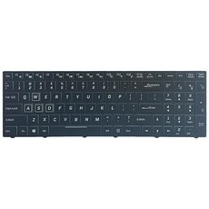 노트북 키보드 교체 N850 Cvm15F23Usj430D Cvm15F23Usj4309용 다채로운 백라이트, 350x150x5mm, 플라스틱, 다채로운 백라이트가 있는 블랙