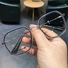복고 남녀 안경테 평광 변색