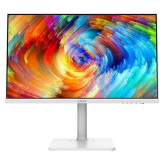 MSI MD241PW IPS 아이케어 무결점 24인치 모니터 화이트 피벗 멀티스탠드 에어캡 안전포장