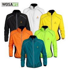 WOSAWE 스포츠 경량 싸이클 방수 바람막이 자켓 라이딩 자전거 상의