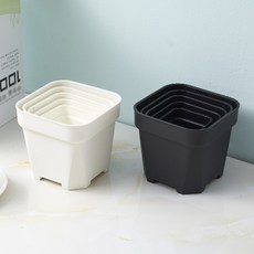 세경팜 사각플라스틱 정리화분 다육이 제라늄