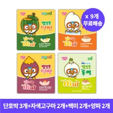 뽀로로 유기농 까까 떡뻥 단박 *3개자색고구마 *2개백미 *2개롱뻥 양파*2개 / 프리미엄 아기과자 쌀과자 아이과자