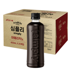 아카페라 심플리 아메리카노 커피, 250ml, 40개