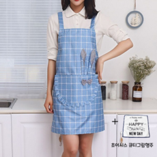 초이시스 완전방수 식당주방 까페 바리스타 횟집 수산시장 꽃집 토끼캐릭터 앞치마 리뷰후기