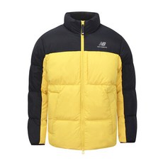 뉴발란스 뉴발란스 UNI 액티브 구스 다운 숏 패딩 점퍼 옐로 블랙 NBNPA41033-30