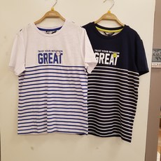 헌트키즈 논현점 남아들이 좋아하는 심플한 디자인과 깔끔한 스트라이프 반팔티로 청바지 반바지 면바지 모두 잘 어울리는 절개 슬럽 티셔츠 리뷰후기