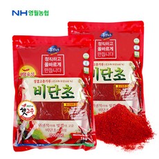 영월농협 동강마루 청결 고춧가루 비단초 1kgx2팩, 2개, 1kg