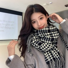 블루데이 여성 울 캐시미어 목도리 부드러운 양모 머플러