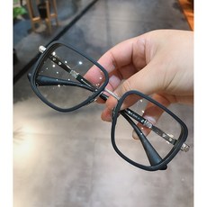 안티 블루 슬림핏 안경테 복고 빈티지 남여 오버사이즈 와이드 고도근시 평경 리뷰후기