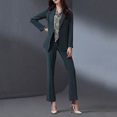 모스그린 c 수트 자켓슬랙스스커트 리뷰후기