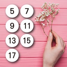 페토닷컴 화이트 디자인 아동의류 사이즈 라벨 100개