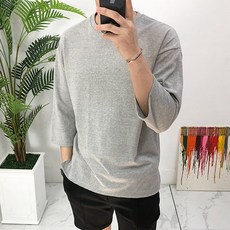 더메이드샵 루즈핏 여름 남자 7부 티셔츠 리뷰후기