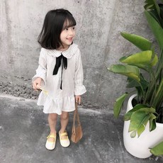 크리스탈하우스 스트라이프 블랙리본 원피스 리뷰후기