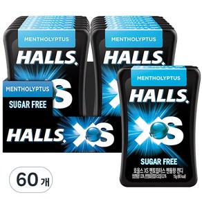 호올스 XS 멘토립터스 멘톨향 캔디, 15g, 60개