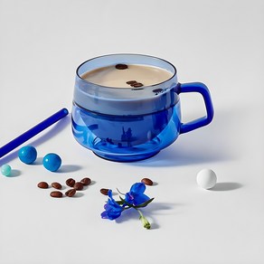헤리터 가야 머그 와이드 270ml, 딥블루, 1개