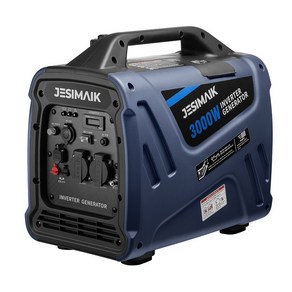 JESIMAIK JM3000Xi 소형 인버터 발전기 휴대용 고출력 3KW 골드 파워 4.2L 대용량 연료탱크, 1대