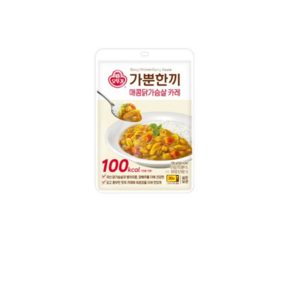 오뚜기 가뿐한끼 매콤닭가슴살 카레 130g, 24개