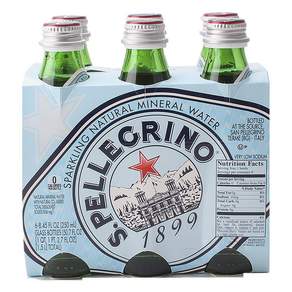 S.PELLEGRINO 聖沛黎洛 氣泡礦泉水, 6個, 250ml