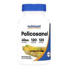 Nutricost Policosanol 40 毫克膠囊, 1個, 120 件