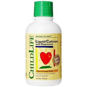 CHILDLIFE 孩童含鎂液體鈣, 1瓶, 474ml