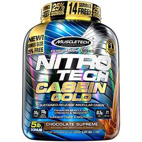 MUSCLETECH Nitro Tech黃金酪蛋白粉, Chocolate Supreme, 1入, 2.28kg