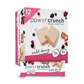 Power Crunch 蛋白質能量棒 奶油莓果口味, 1盒, 12入