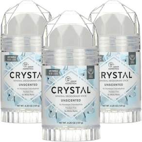 美國 CRYSTAL 無香礦物質淨味棒, 120g, 3支