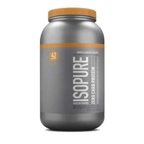 Isopure ISOPURE低碳水分離蛋白粉 香草鹹焦糖口味, 1個, 1.36kg