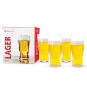 SPIEGELAU Lager 玻璃啤酒杯, 4件