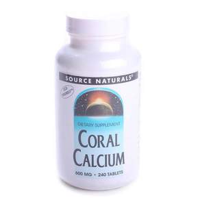 SOURCE NATURALS 珊瑚鈣錠 600mg, 240顆, 1罐