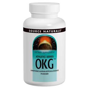 SOURCE NATURALS OKG鳥氨酸a-酮戊二酸粉末, 1個, 56.7克