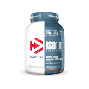 Dymatize ISO 100乳清蛋白粉, 美味巧克力(Gourmet Chocolate), 1.4kg, 1罐