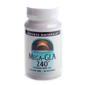 SOURCE NATURALS Mega-GLA 240軟膠囊, 1罐, 30顆