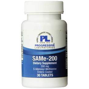 PROGRESSIVE LABORATORIES SAMe-200mg 片劑, 30顆, 1罐