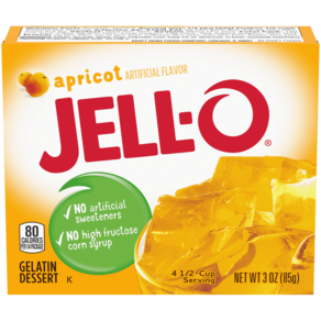 JELL-O 杏桃果凍粉, 85g, 1盒