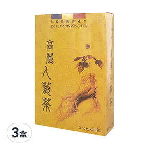 瀚軒 精選韓國高麗人蔘茶, 3g, 50入, 3盒