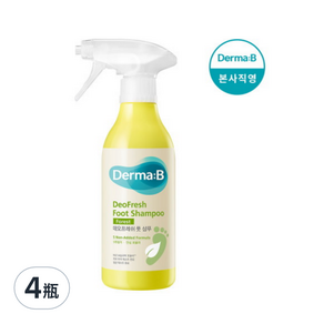 Derma B 足部專用沐浴乳, Forest, 400ml, 4瓶