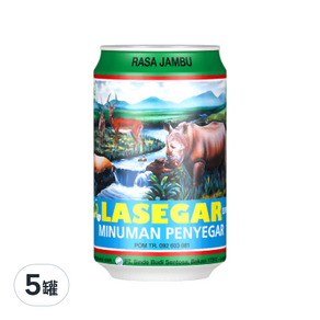 LASEGAR Jeruk Nipis 檸檬風味飲料, 320ml, 5罐